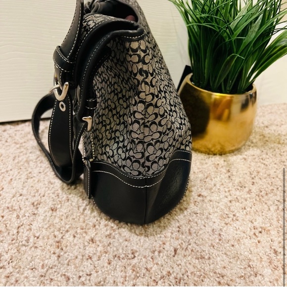 Black and Gray Coach Bag - Picture 5 of 7